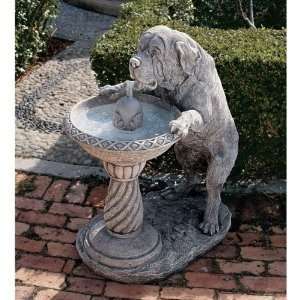   Xoticbrands 37.5 Dog Sculpture Statue Garden Fountain