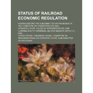  Status of railroad economic regulation hearing before the 