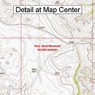  USGS Topographic Quadrangle Map   Bear Skull Mountain 