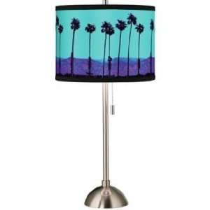  Giclee Palm Tree Haze Table Lamp: Home Improvement