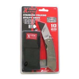  KR Tools Elite Stainless Steel Folding Utility Knife: Home 