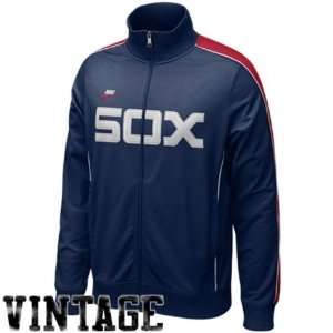  Sox Navy Cooperstown Play At Third Track Jacket