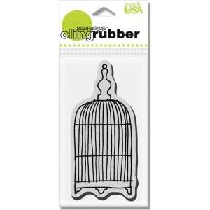  Cling Open Cage   Cling Rubber Stamp: Arts, Crafts 