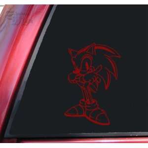  Sonic The Hedgehog Vinyl Decal Sticker   Dark Red 