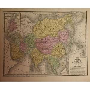  Antique Map of Asia, 1854
