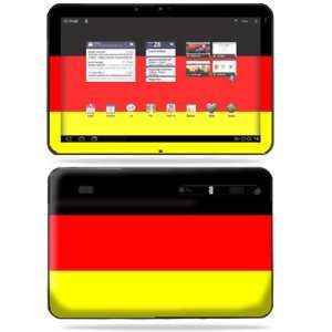   Skin Decal Cover for Motorola Xoom Tablet German Flag Electronics