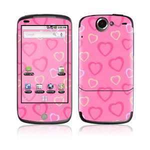  HTC Google Nexus One Decal Vinyl Skin   Pink Hearts 