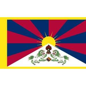  Americas Flag Company FF5X8NTIB1 5 Foot by 8 Foot Nylon Tibet Flag 