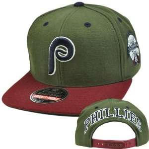   Earthtone Snapback Cap Hat Philadelphia Phillies: Sports & Outdoors
