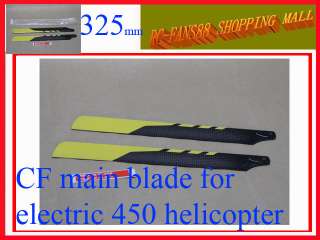   CARBON Fiber 325mm Main Blade For RC Trex 450 SE PRO helicopter  