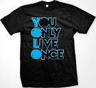 You Only Live Once YOLO The Motto Drake Current Sayings Hip Mens T 