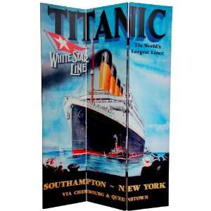   Double Sided Titanic/Penn Station Canvas Room Divider