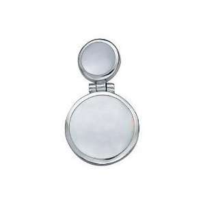AMP2704   Double White Mother of Pearl Dropper Pendant   with 18 inch 