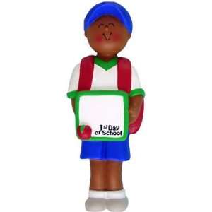  African American Male First Day of School Christmas 