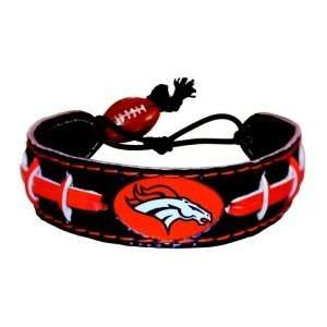  Denver Broncos Team Color Football Bracelet: Sports 