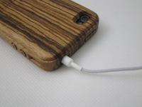 iwooden Real Real Genuine Zebra Wood Wooden Case Cover for iPhone 4 4S 
