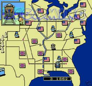 NES Nintendo Game NORTH & AND SOUTH   CIVIL WAR RARE  