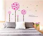 Removable reusable Pandora flower Wall Sticker girl Nursery decor 