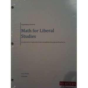  Math for Liberal Studies (Shippensburg University) Books