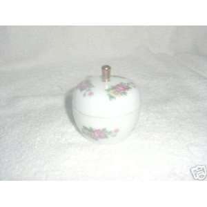  Porcelain Trinket Dish or Box with Flowers Everything 