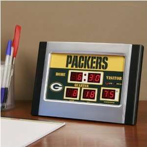    Green Bay Packers Alarm Scoreboard Clock: Sports & Outdoors
