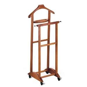   272 C Cherry Beech Wood Valet Stand with Tray 272 C