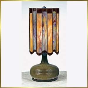  Tiffany Table Lamp, QZTF6967M, 1 light, Antique Bronze, 8 