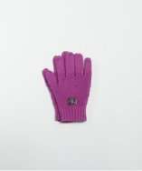 Burberry KIDS purple cotton wool blend gloves style# 318628801