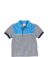 Lacoste Kids Boys Short Sleeve Stripe Pique Polo (Little Kids/Big 