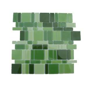  Green Magic Mosaic Glass Tile / 11 sq ft: Home & Kitchen