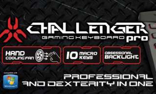Tt eSports Challenger Pro Gaming Keyboard w Blacklight  
