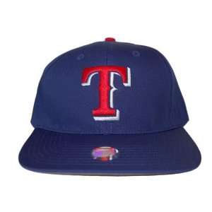  Texas Rangers Snapback MLB Hat   Blue: Sports & Outdoors