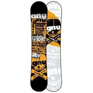 GNU Carbon Credit BTX Wide Snowboard Orange 162 Sports 