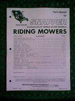 SNAPPER REAR ENGINE RIDING MOWER 25   33 PARTS MANUAL  