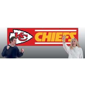  Kansas City Chiefs 8ft Embroidered Banner Flag House 