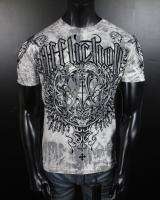 NWT Mens AFFLICTION T Shirt DELUXE in Vintage White  