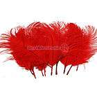 NEW 10pcs 10 12 inch Red Ostrich Feathers optional color​s 