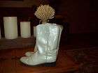 Womens Beige Tony Lama Leather Cowboy Boots Size 6.B Made In Mexico