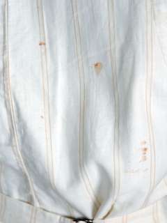 Mens Victorian 4 Pocket Linen Woven B & W Vest Waistcoat White 39 