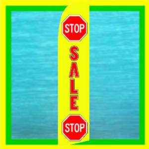 STOP! SALE STOP Advertising Feather Swooper Banner Flag  