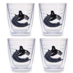  Vancouver Canucks Set of FOUR 12 oz. Tervis Tumblers 