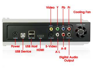 Exclusive SATA (2.5 or 3.5 inch) audio visual media player and 