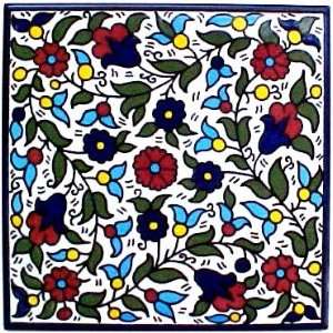  Floral Design   Armenian Ceramic Tile
