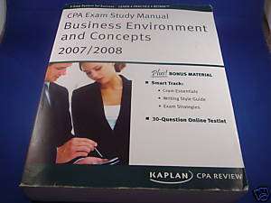Cpa Exam Study Manual Business Environment and Conce 9781603730020 