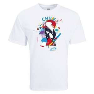  Euro 2012   Chile Copa America Splash T Shirt: Sports 