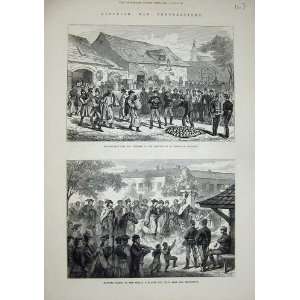  1877 Austrian War Honveds Hussar Barracks Hungary
