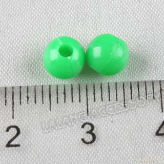 3000x Elegant Attractile Green Plastic Beads 6mm 110786  