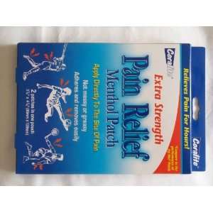   Strength Pain Relief Menthol Patch, 2 Patches: Health & Personal Care