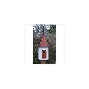  Heartwood French Villa Birdhouse   White with Brown Patina Roof 