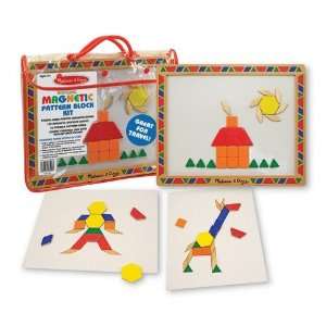  Melissa & Doug Magnetic Pattern Block Kit: Toys & Games